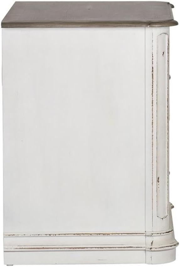 Liberty Furniture Magnolia Manor Media Lateral File for Home Office, W34' x D22' x H31', White