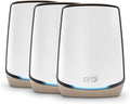 NETGEAR Orbi Tri-Band WiFi 6 Mesh Network System (RBK863S) – Router + 2 Satellite Extenders, Security Features, Up to 6Gbps, Up to 8,000 sq.ft., 100 Devices, 10 Gig Internet Port, Armor Subscription