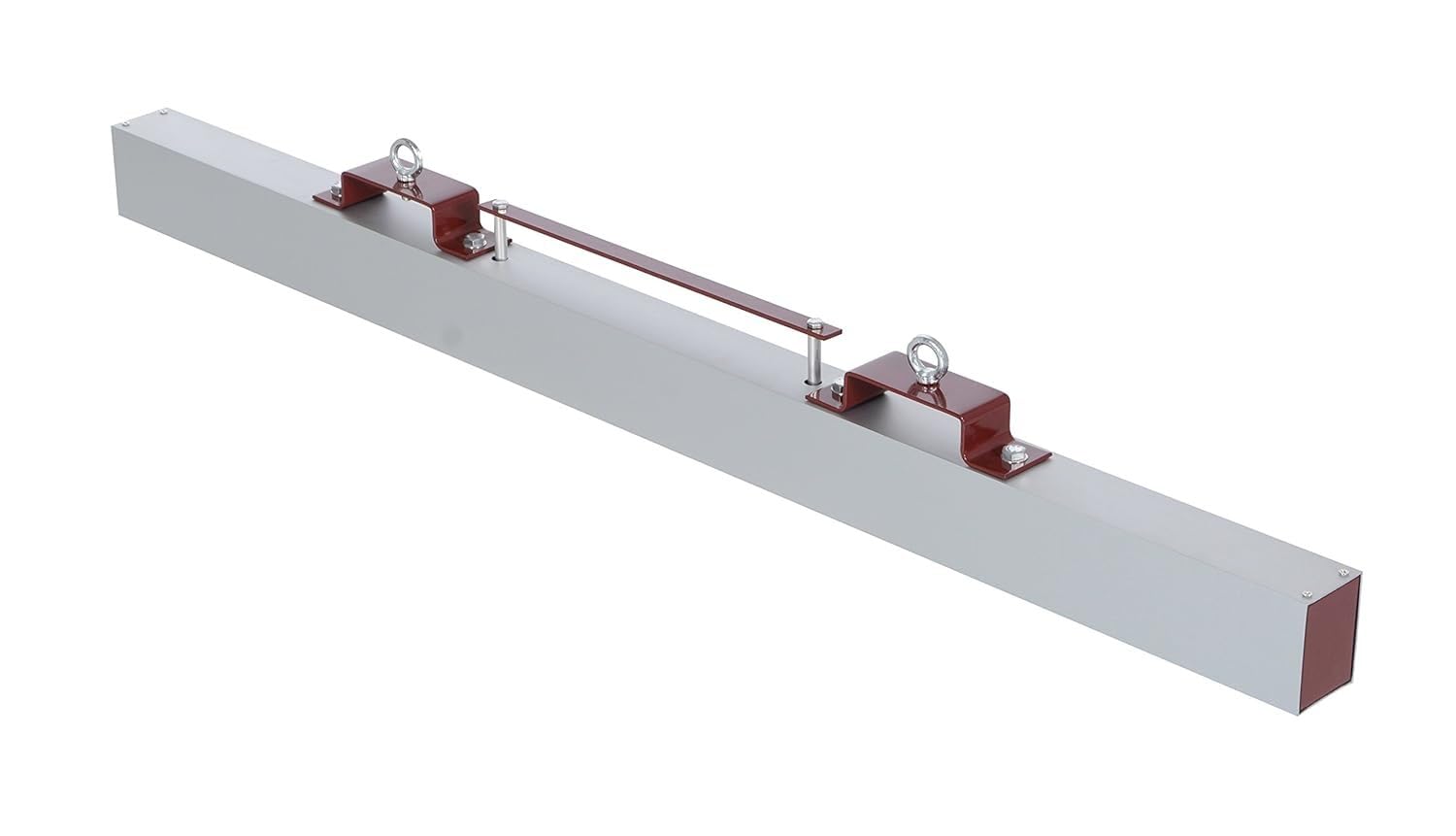 Vestil HFMS-60 Steel Forklift Hanging Magnetic Sweeper 60 in. Wide 65 Lb. Capacity Silver