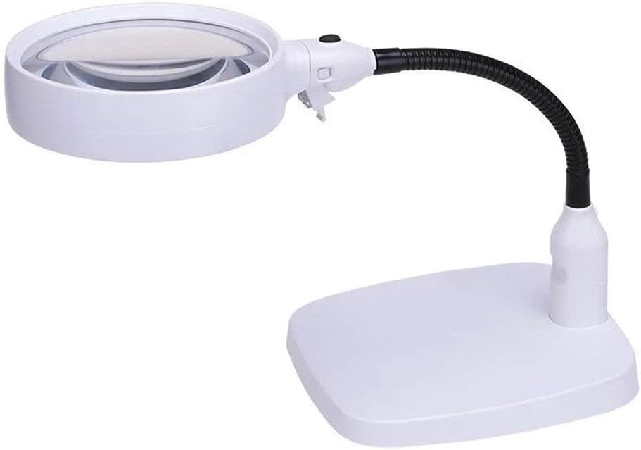 Magnifying 8X Desktop Lighting HD Magnifier Lamp for Elderly, Youth, Children, Reading Books, Electronic Maintenance Inspection, Mobile Phone Repair Handheld