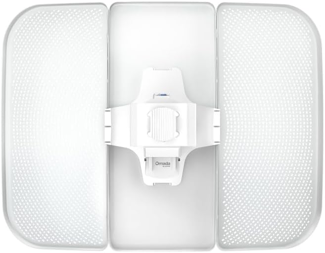 TP-Link Omada Point to Point Wireless Bridge Outdoor - 5GHz, 867Mbps, PtP, 15km Range, Gigabit Port, PoE Powered, Adapter Included, IP65 Weatherproof, Preconfigured, Plug&Play (Beam Bridge 5 UR KIT)