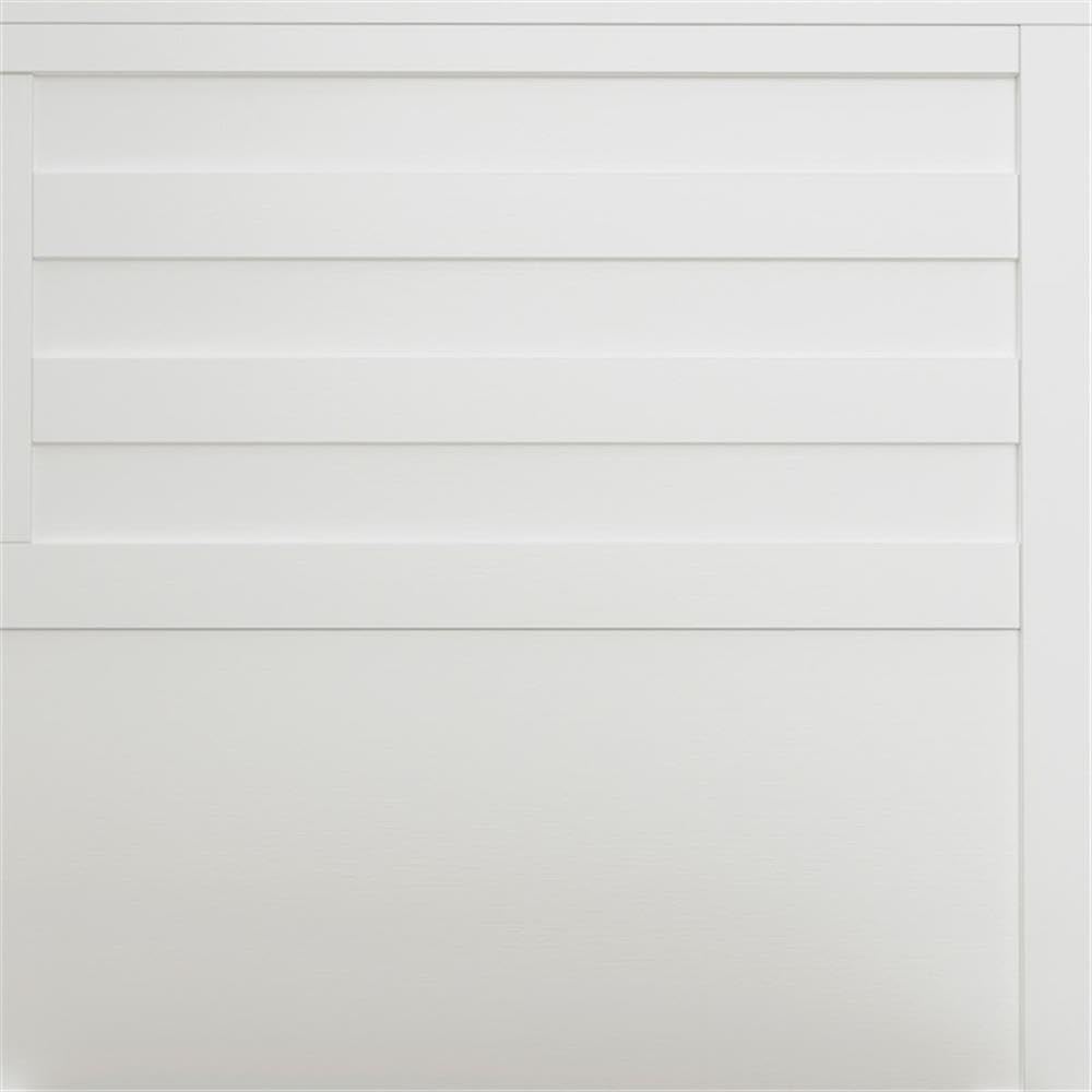 Alpine Furniture Carmel Queen Storage Bed, White