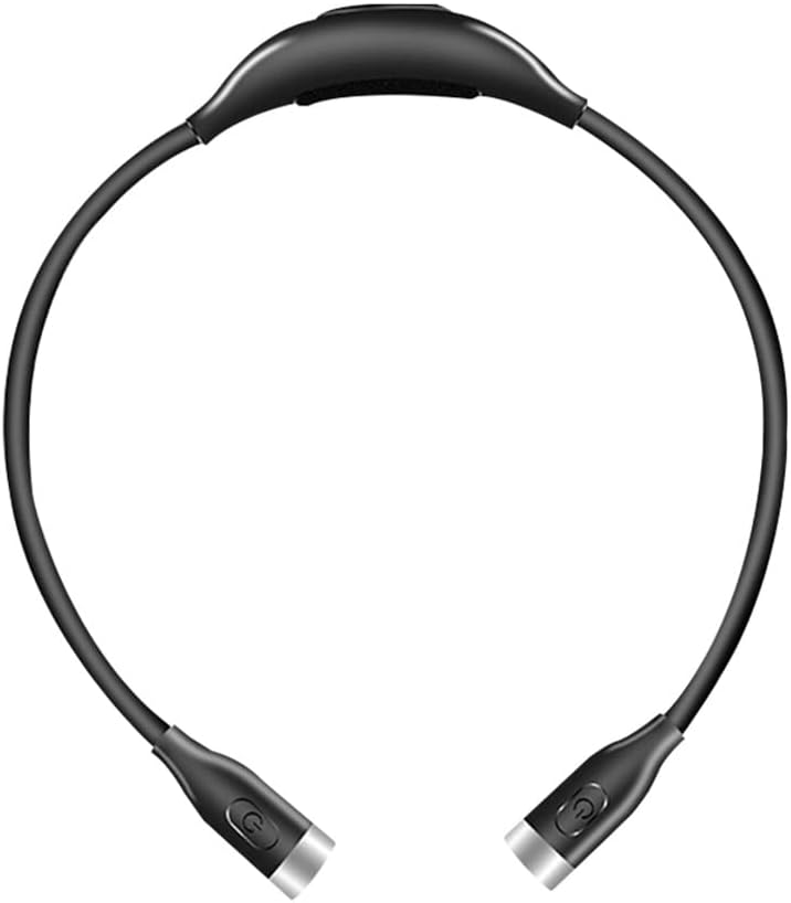 LED Neck Reading Light,Book Light for Reading in Bed Neck Hug Rechargeable Operated Reading Light(Black)