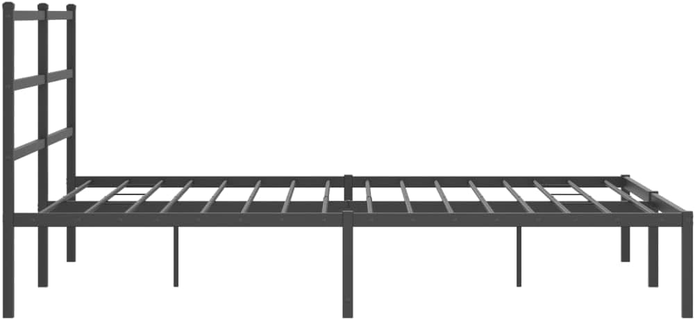 Metal Queen Bed Frame with Headboard Black 59.1'x78.7' Steel Platform Bed Frame Heavy Duty Bedframe with Underbed Storage Space for Bedroom Furniture
