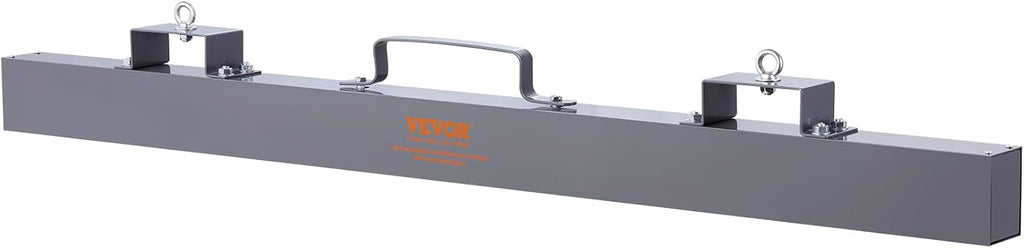VEVOR 93 lbs Hanging Magnetic Sweeper Pickup Tool, Nail Hang-Type Magnetic Forklift Sweeper, Industrial-Grade Magnets Steel Material Hunting Accessories for Picking Up Nails Bolts Metals Iron Chips