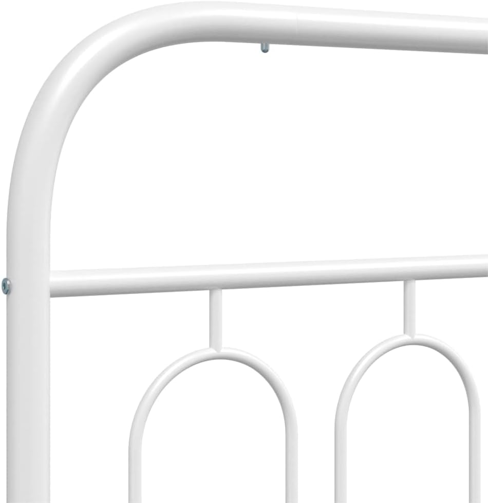 White King Size Metal Bed Frame Modern Platform Design with Sturdy Steel Construction and Ample Storage Space for Bedroom