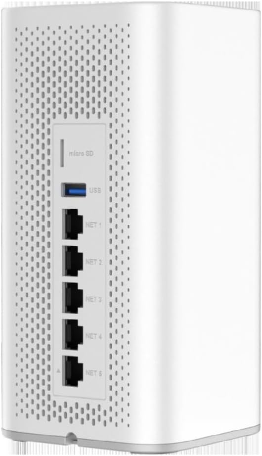 Grandstream Built-in IPPBX (10 Users, 4 Concurrent Calls) + Enterprise-Grade Firewall + VPN Router + 2 x 2.5 Gb, 5 x GigE Network Switch + WiFi 6 AP GCC6010W