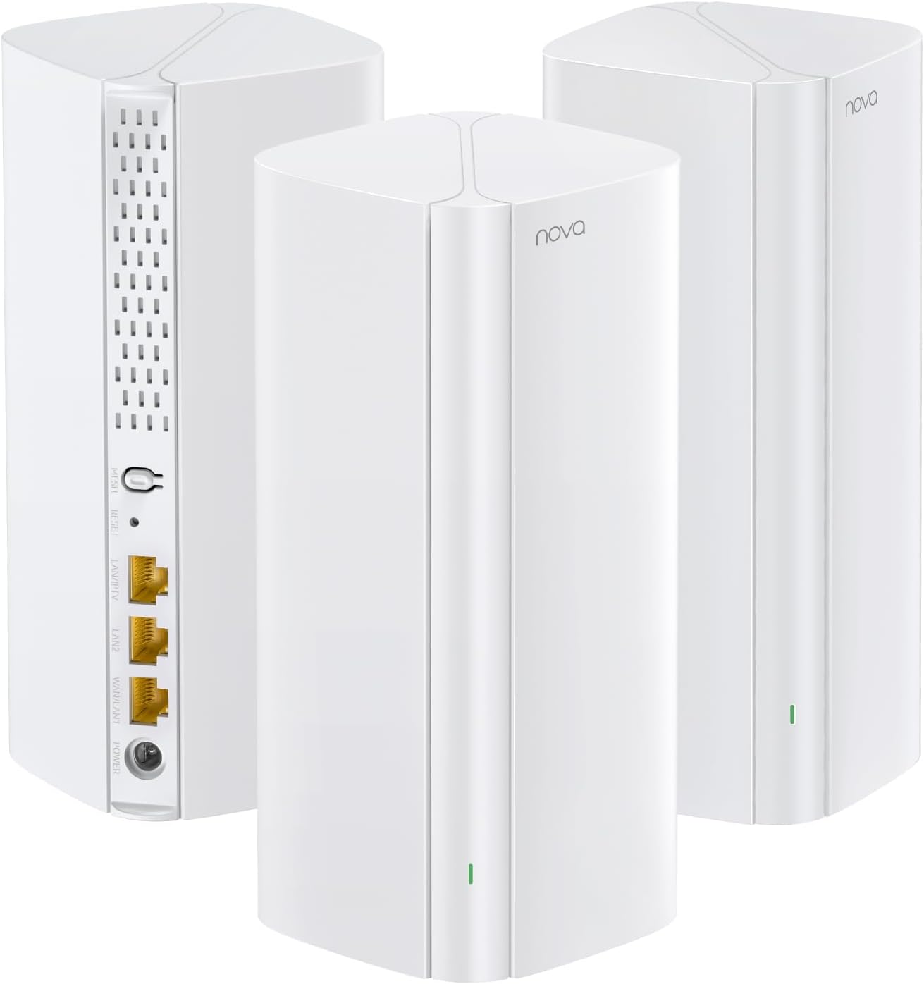 Tenda AX3000 WiFi 6 Mesh System Nova MX12– Whole Home Mesh WiFi Coverage up to 7,000 sq. ft., Dual-Band WiFi Mesh Network for 160+ Devices, Fast & Stable, Replaces Wireless Router (3-Pack)