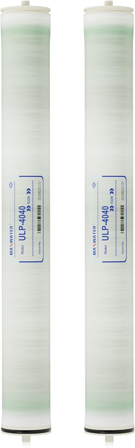 Max Water Reverse Osmosis 4040 Commercial RO Membrane (ULP-4040: 2600GPD) size 4' x 40' good for Industrial, Agricultural, Whole House & more (2)