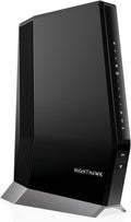 NETGEAR Nighthawk Cable Modem and WiFi 6 Router Combo (CAX80) - Compatible with All Major Cable Providers incl. Xfinity, Spectrum, Cox - Cable Plans up to 2 Gbps - AX6000 WiFi 6 Speed - DOCSIS 3.1