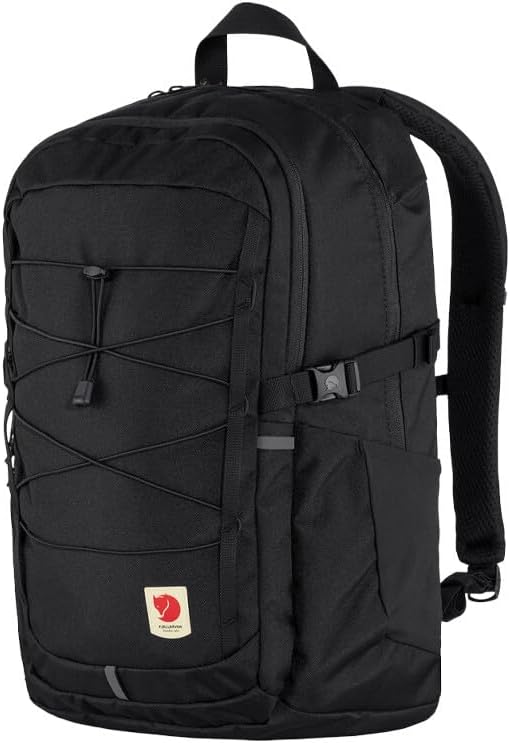 Fjällräven Skule 28 Backpack - Spacious Storage, Padded Back Panel, Breathable Design - Travel, Hiking, Black