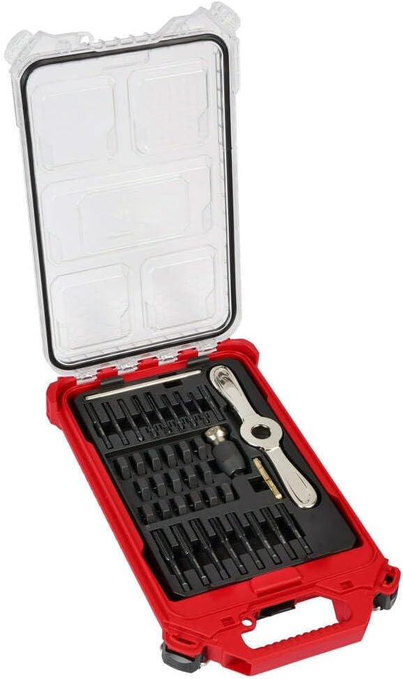 49-22-5603 Compatible with Milwaukee Metric Tap and Die Set w/Hex-Lok 2-in-1 Handle - 38 PC