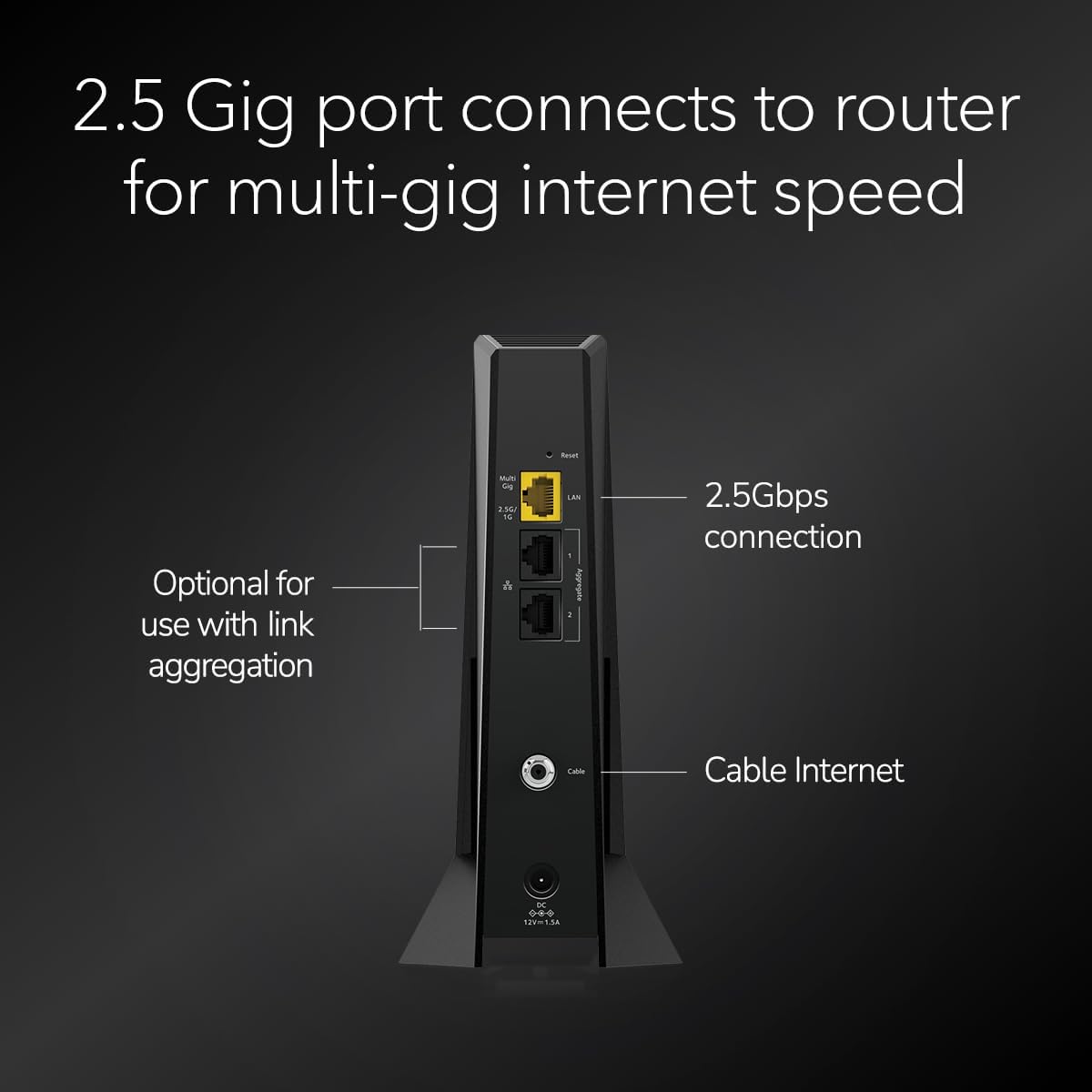 NETGEAR Nighthawk DOCSIS 3.1 Mid/High-Split Modem (CM3000-1AZNAS) – Approved for Today's Fastest Speeds - Works with All Providers, Incl. Xfinity, Spectrum, Cox - Plans up to 2.5Gbps