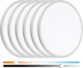 6 Pack 15.8Inch 3520LM LED Flush Mount Ceiling Light, 32W Dimmable & 3000K/4000K/5000K 3CCT Seletable, Round LED Ceiling Light for Bedroom Living Room Kitchen Hallway Office, White