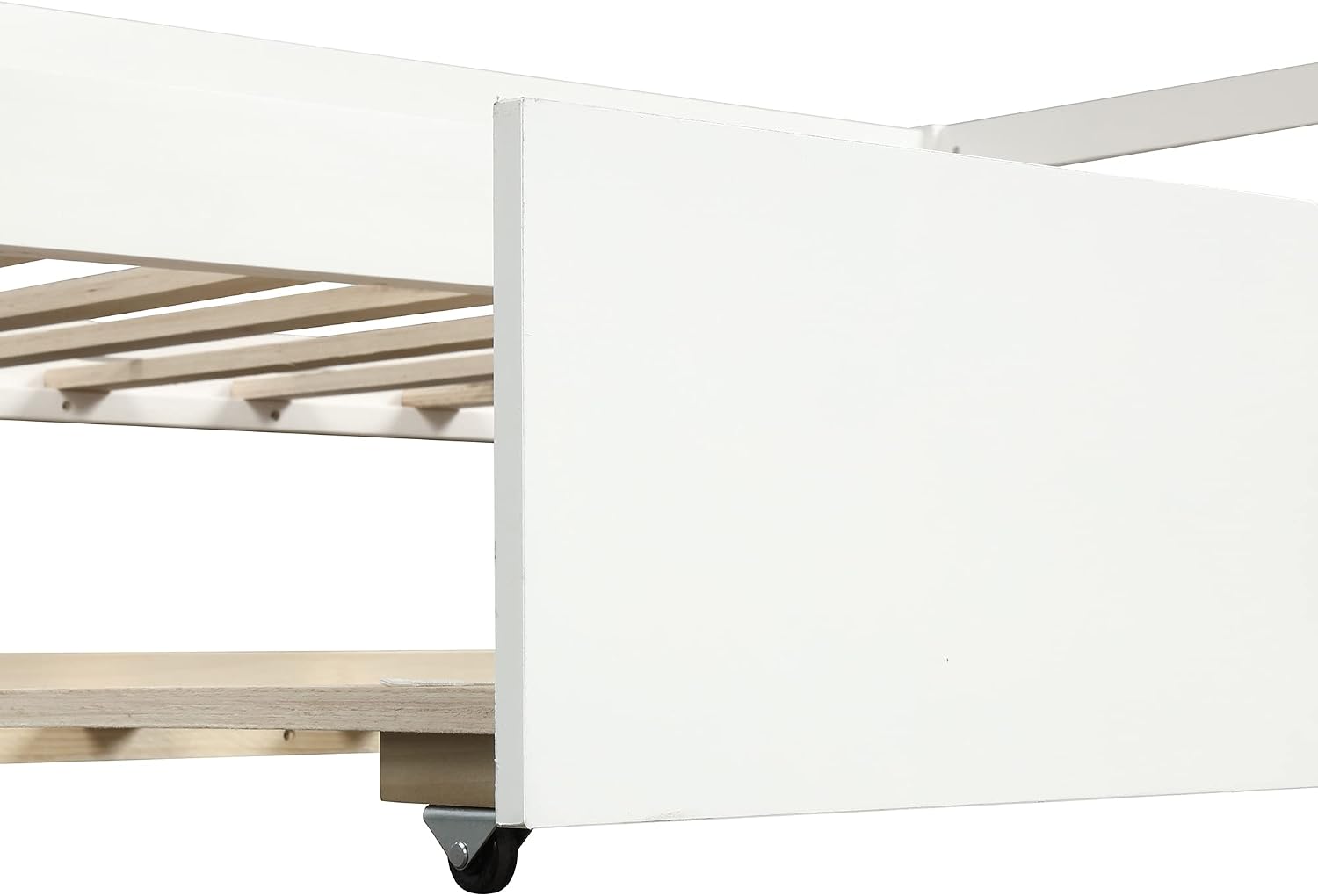 Harper & Bright Designs Convertible Twin Size Daybed with Trundle - Space-Saving Metal Frame Set in Crisp White Finish, Includes Twin Trundle Bed for Guest Room or Dorm