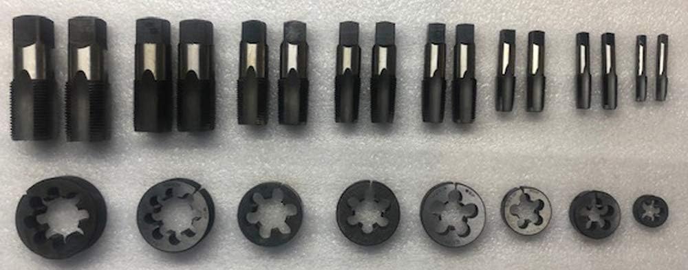 AI Bsp British Standard Pipe Bspp Parallel Tap And Die Set - 8 Size 1/8 To 1