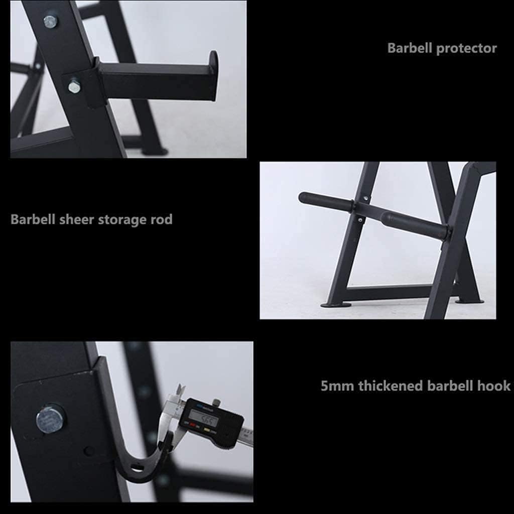 Household Multifunctional Dumbbell Bench Stands Squat Rack Bench Bench Set Home Fitness Equipment Multifunction Bench Set for Weight Lifting Barbell