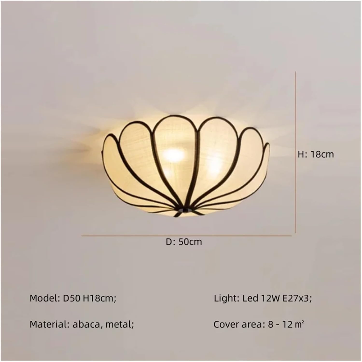 Nordic Ceiling Lamp Bedroom Romantic Ceiling Light Flower Creamy Petals Mounted Lamparas Led Luminarias