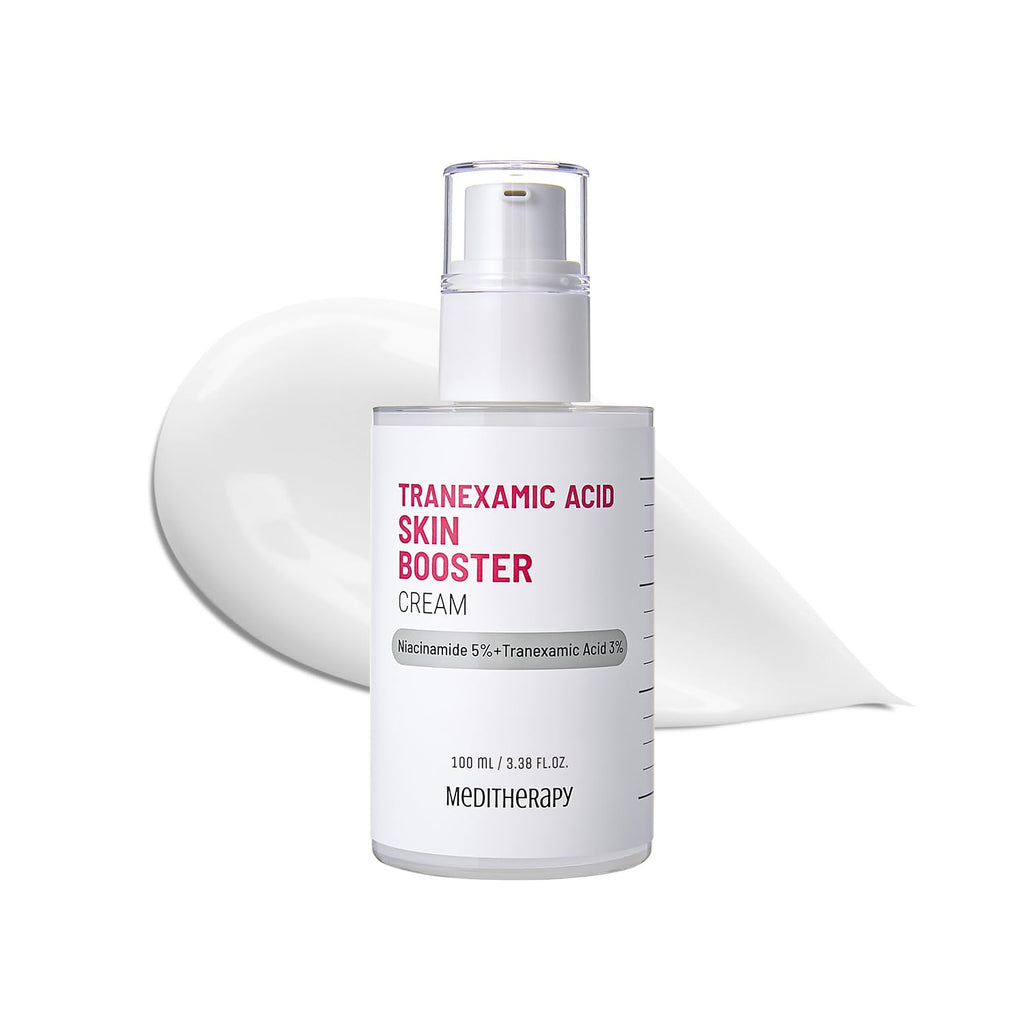 MEDITHERAPY Arbutin Skin Booster Serum with Device + Tranexamic Acid Skin Booster Cream- Korean Serum with 10% Niacinamide, 2% Arbutin, 3% TXA - Home Face Massage Tool - Boosts Skin Absorption by 770%