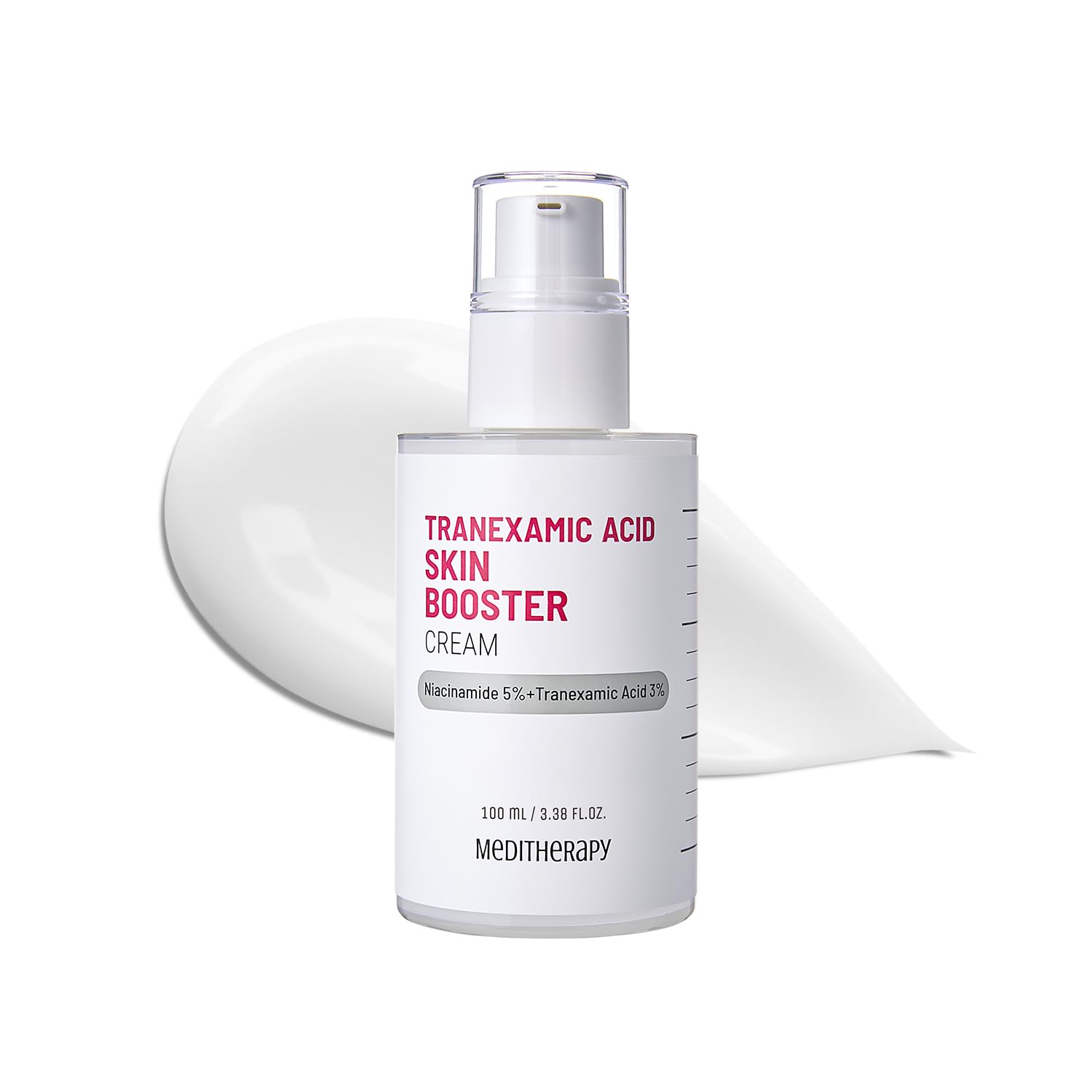 MEDITHERAPY Arbutin Skin Booster Serum with Device + Tranexamic Acid Skin Booster Cream- Korean Serum with 10% Niacinamide, 2% Arbutin, 3% TXA - Home Face Massage Tool - Boosts Skin Absorption by 770%