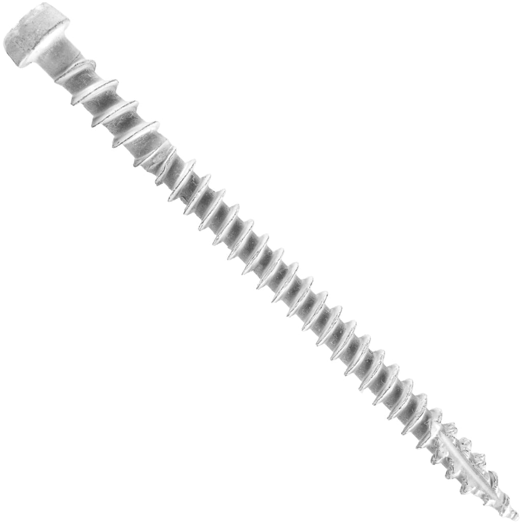 Jake Sales #10 x 2-3/4' White Colored Composite Decking Wood Screw with Torx/Star Drive Head - Exterior Coated - ACQ Lumber Compatible - 22 POUNDS ~1,750 Screws