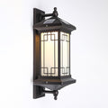 Outdoor Solar Wall Light Vintage Lantern Wall Sconce Cordless Solar Powered Wall Mounted Lamp Exterior Porch Lights Patio Fence Outside Sconces Wall Lighting Fixture
