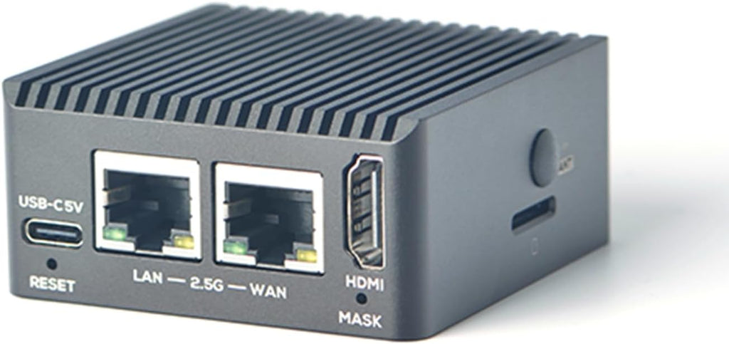 NanoPi R5C Wireless Mini OpenWrt WiFi Router, with Rockchip RK3568B2 0.8T NPU 4GB LPDDR4X RAM 64GB eMMC Flash, HDMI Dual 2.5GbE, for IoT NAS Smart Home Gateway, Support Linux Debian Android OpenClaw
