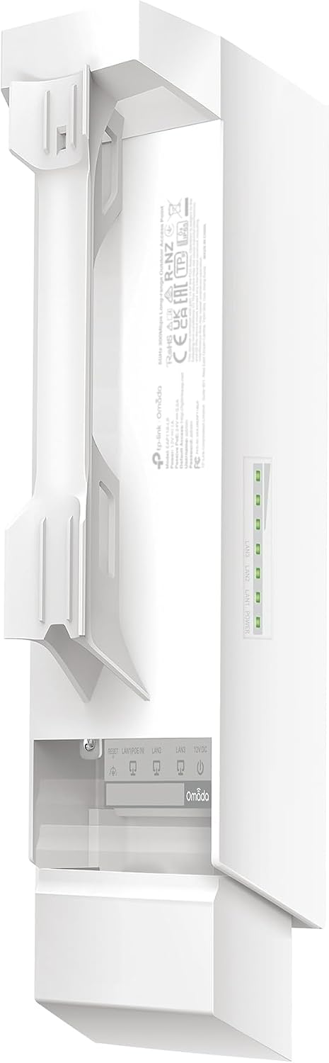TP-Link Omada Point to Point Wireless Bridge Outdoor - 5GHz, 867Mbps, PtP&PtMP, 1km Range, 3 Gigabit Ports, PoE or DC Powered, IP65 Weatherproof, Preconfigured, Plug&Play(EAP211-Bridge KIT)