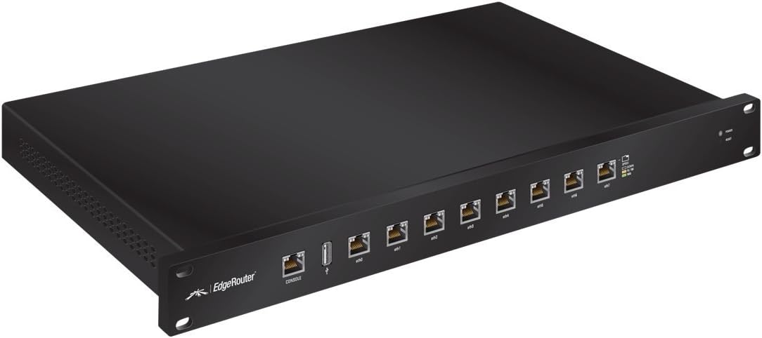 Ubiquiti Networks ER-8 EdgeRouter 8-Port Gigabit Router (Renewed) – Enterprise Wired Router with Advanced Routing, VLAN, VPN & Firewall Support