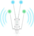 WAVLINK 2025 AC1200 Outdoor Long Range Weatherproof Dual Band WiFi Extender/Wireless Access Point with Outside PoE Powered,Gigabit Port,Supports Router/AP/Repeater Modes for Courtyard,RV,Campsite