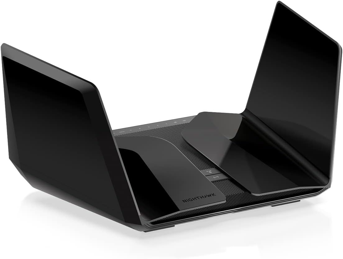 NETGEAR Nighthawk RAXE500 WiFi 6E Wireless LAN Router, 6 GHz Band, AXE11000, 11ax, 2.5 GbE Port, Tri Band