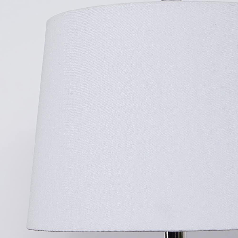Ceramic Table Lamp 23.6' American Style Bedside Desk Nightstand Lamp with Handmade Fabric Shade Reading Lamp for Bedroom Living Room Office College Bookcase