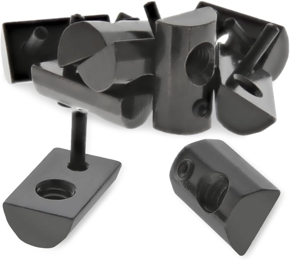 8020, 3283, 15 Series, 1/4-20 Steel Roll in T-Nut with Flex Handle - T Slot Accessories for T Slot 80/20 Aluminum Extrusion - Hardware Nuts (500 Pack)