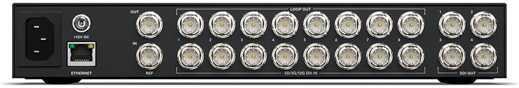 Blackmagic Design Videohub Mini 8x4 12G Router, 8 Inputs and 4 Outputs