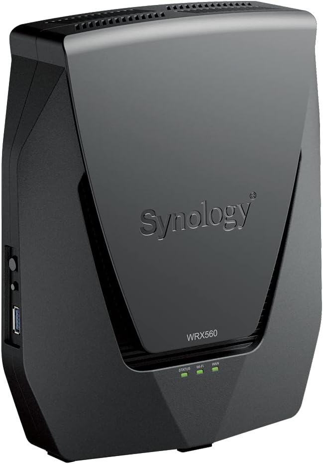 Synology WRX560 - Dual-Band Wi-Fi 6 Router, 2.5Gbps Ethernet, VLAN segmentation, Multiple SSIDs, parental controls, Threat Prevention, VPN (US Version)