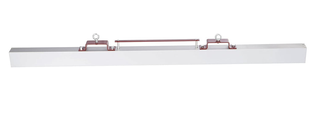 Vestil HFMS-72 Steel Forklift Hanging Magnetic Sweeper 72 in. Wide 75 Lb. Capacity Silver