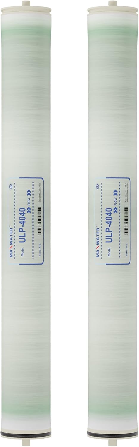 Max Water Reverse Osmosis 4040 Commercial RO Membrane (ULP-4040: 2600GPD) size 4' x 40' good for Industrial, Agricultural, Whole House & more (2)