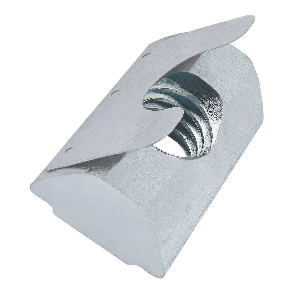 8020, 13041, 15 and 40 Series 5/16-18 Self Aligning Steel Roll in T-Nut with Spring Leaf - T Slot T-Slotted Accessories for 1.5' or 40mm 80/20 Aluminum Extrusion - Hardware Nuts (1500 Pack)