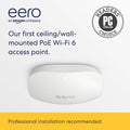 Amazon eero PoE 6 - Ceiling/wall-mountable, Dual-band Wi-Fi 6 access point, PoE powered, AC adapter not included