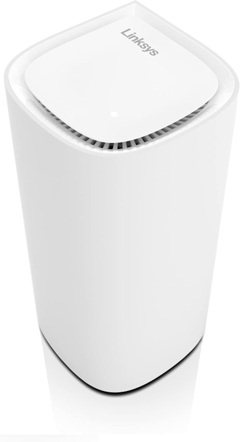 Linksys Velop Pro 6E WiFi Mesh System | One Cognitive Mesh Tri-Band router with 5.4 Gbps (AXE5400) Speed | Coverage up to 3,000 sq ft | Connect 200+ Devices | 1Pk MXEC621 | 2023 Release