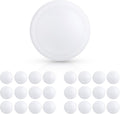 ECOELER 6' LED Disk Lights, Dimmable Flush Mount Ceiling/Recessed Disc Downlight, 16.5W 4000K Cool White 1100Lm, Low Profile Surface Mount Can Light for Closet, Office, Garage, ETL Listed, 24 Pack