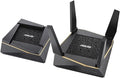 ASUS AX6100 WiFi 6 Gaming Mesh Router (RT-AX92U 2 Pack) - Tri-Band Gigabit Wireless Internet Router, Gaming & Streaming, AiMesh Compatible, Included Lifetime Internet Security, Adaptive QoS