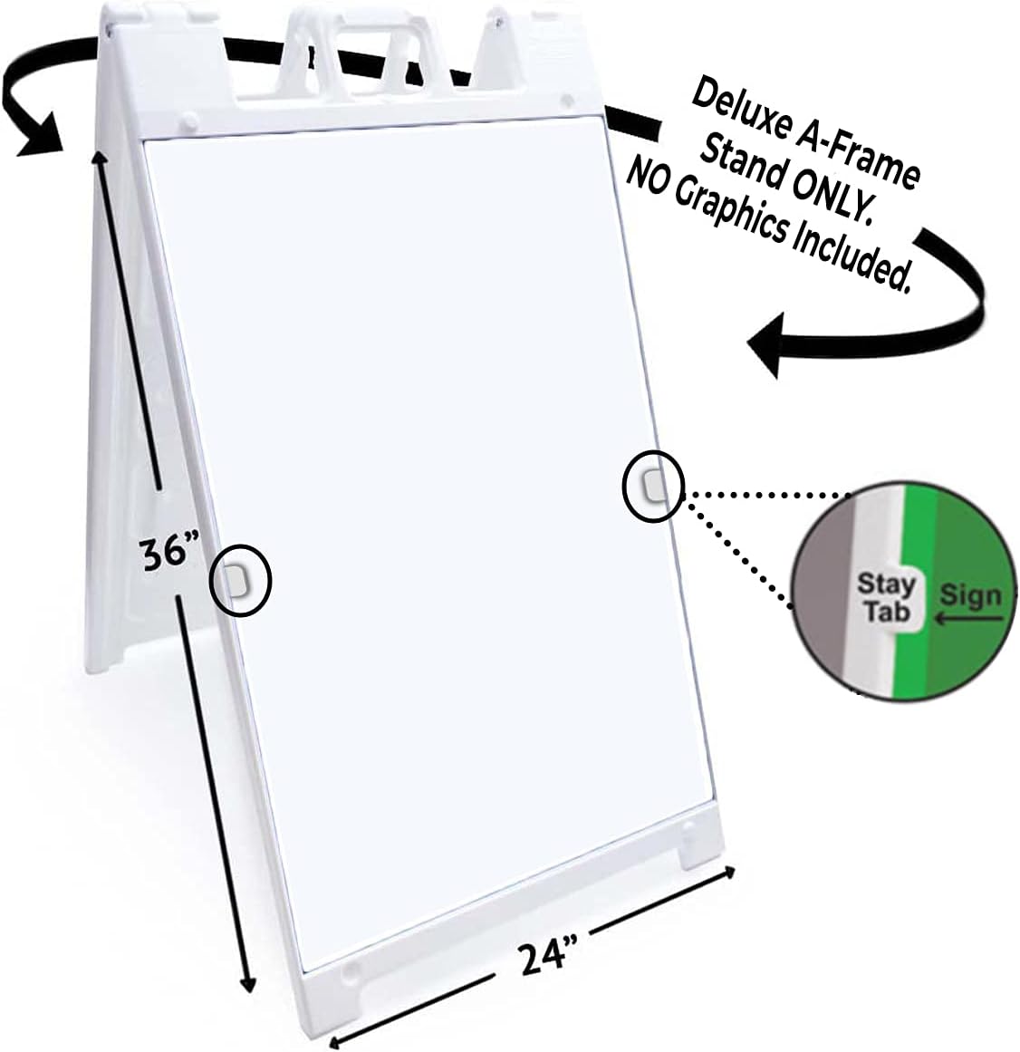 (24' X 36') Deluxe A-Frame Stand ONLY | Signicade | No Graphics Included