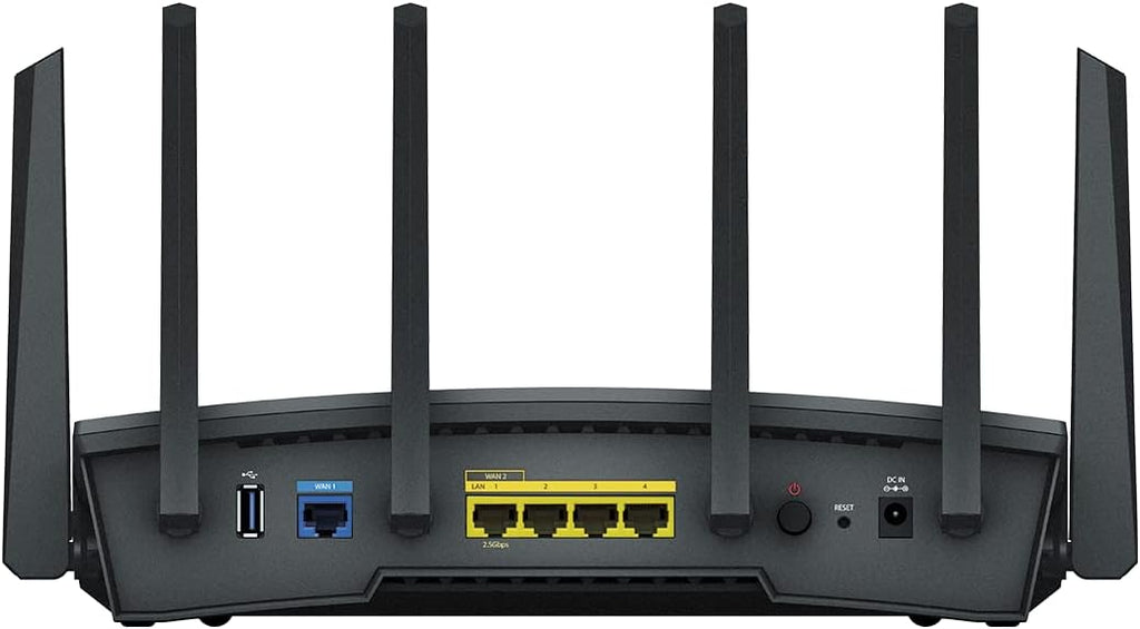 Synology RT6600ax - Tri-Band 4x4 160MHz Wi-Fi router, 2.5Gbps Ethernet, VLAN segmentation, Multiple SSIDs, parental controls, Threat Prevention, VPN (US Version)
