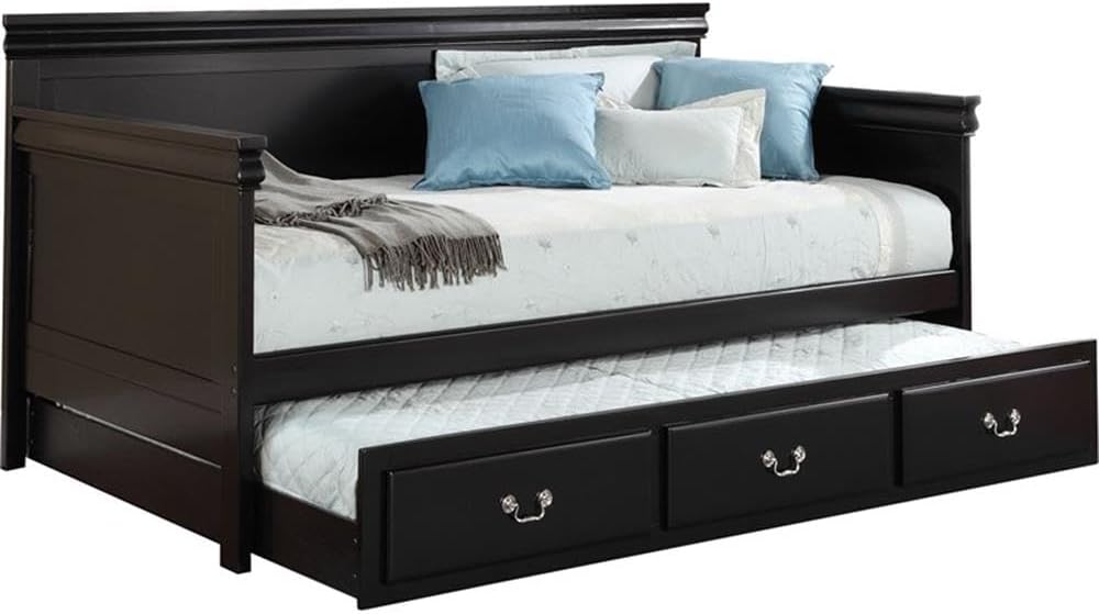 Acme Bailee Wooden Frame Daybed in Black
