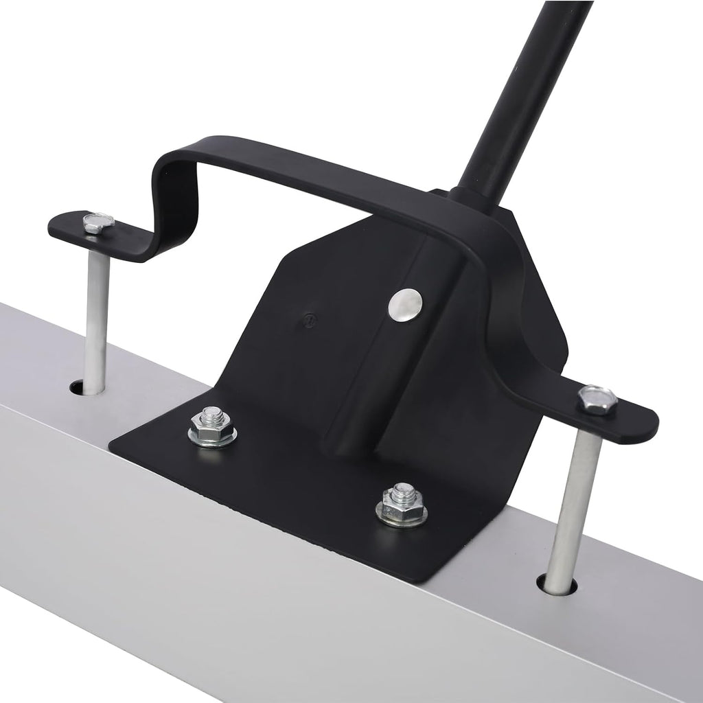 36'' Magnetic Sweeper with Quick Release Handle 30 lb Capacity Rolling Magnet Heavy Duty Push-Type Pick-Up Sweeper with 7 Inch Wheels for Nails Screws Metal Debris Black and Silver