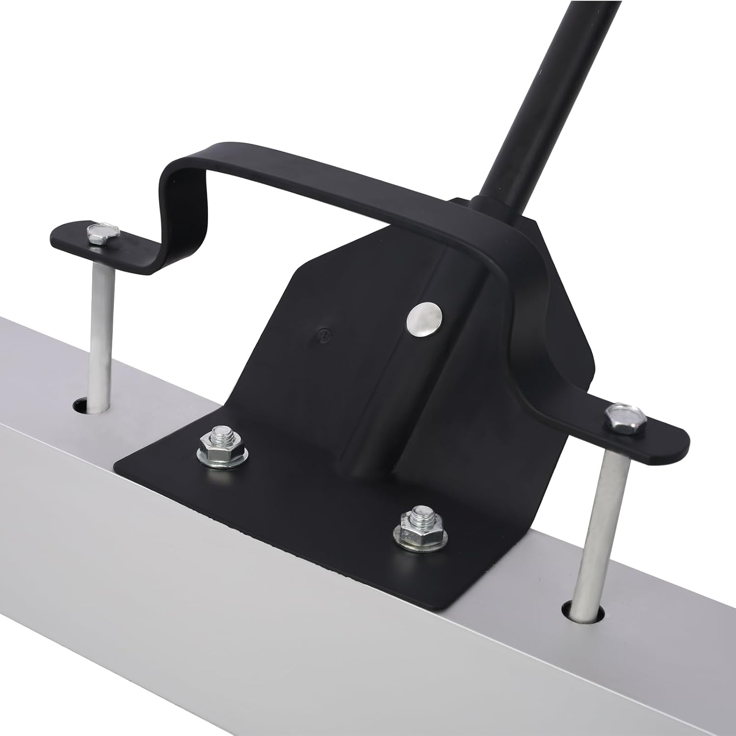 36'' Magnetic Sweeper with Quick Release Handle 30 lb Capacity Rolling Magnet Heavy Duty Push-Type Pick-Up Sweeper with 7 Inch Wheels for Nails Screws Metal Debris Black and Silver