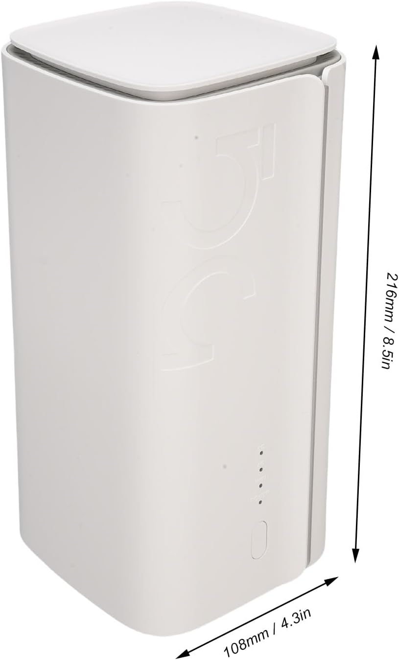 5G CPE Router with SIM Card Slot, 4.67Gbps High Speed Dual Band WiFi 6 Router for Home Indoor, Support for NSA SA (US Plug)