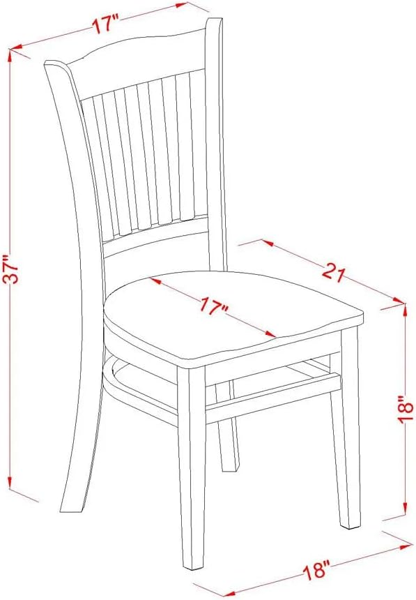 East West Furniture SUGR5-LWH-W 5 Piece Dining Table Set for 4 Includes a Round Kitchen Table with Dropleaf & Shelves and 4 Kitchen Dining Chairs, 42x42 Inch, Linen White