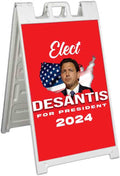 Desantis President 2024 (24' X 36') Standard A-Frame Signicade, Includes Decal Applied to Stand | Election, Political, Republican, Vote
